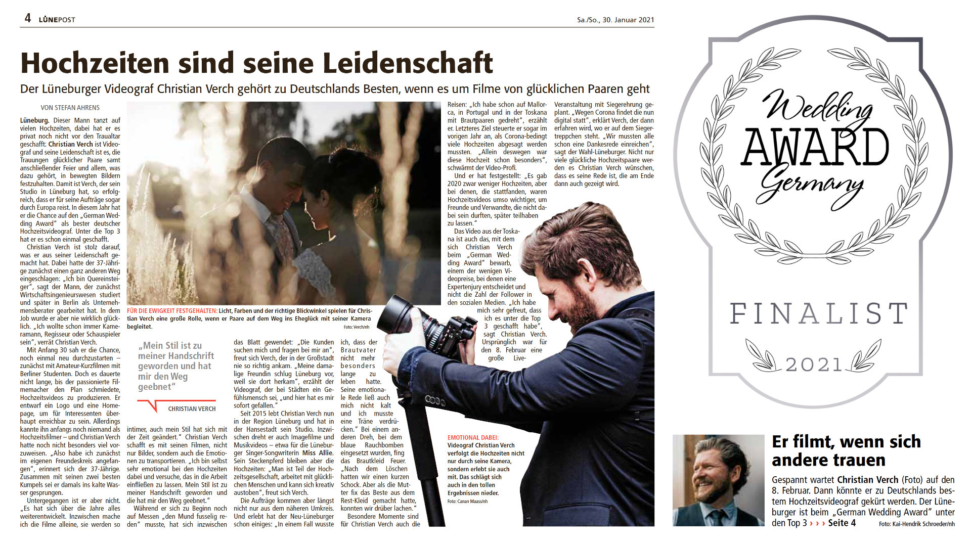 Lünepost German Wedding Award Hochzeitsvideo